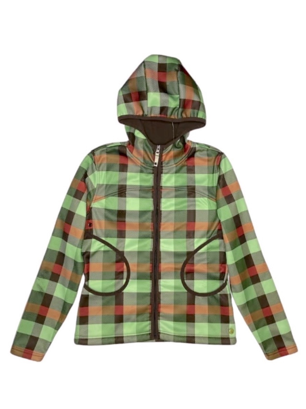 BURTON Y2K Plaid Snowboard Ski Jacket Hooded Insulated XS